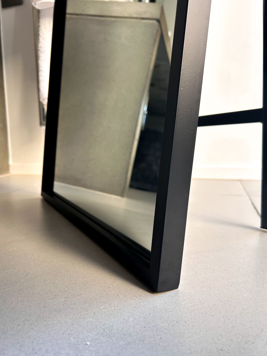 HOME IMPEX Designer Full Length Arched Mirror 140x45cm Black Frame