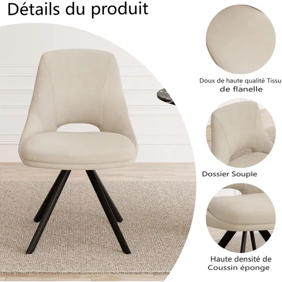 Table à rallonges avec chaises