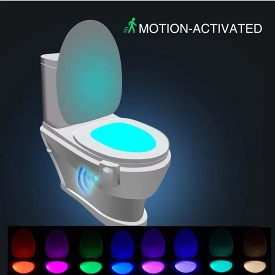 Lampe de Toilette - LED - Multicolore - Capteur de mouvement - Économie d'énergie
