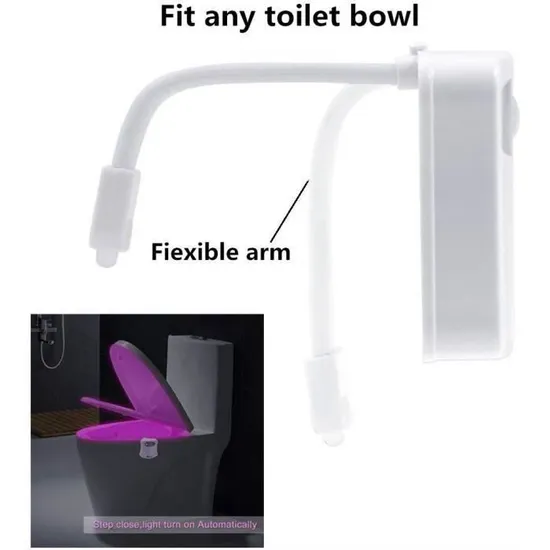 Lampe de Toilette - LED - Multicolore - Capteur de mouvement - Économie d'énergie